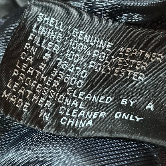 Kenneth Cole Black Leather Jacket for Men Sz M Zip Up with Pockets - Picture 9 of 12